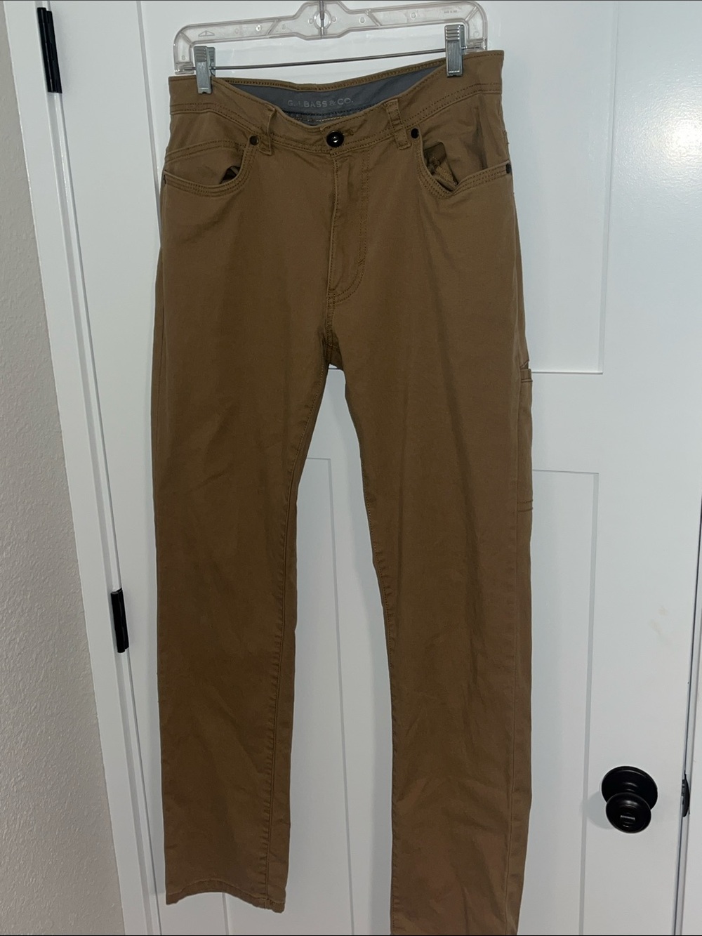 G.H. Bass & Co. Brown Straight-Leg Chinos